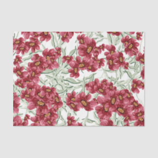 Flowers (Design 52 Red Series) Tissue Paper