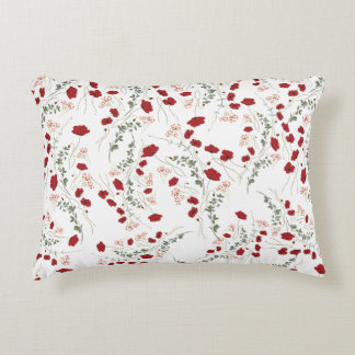 Flowers design decorative cushion