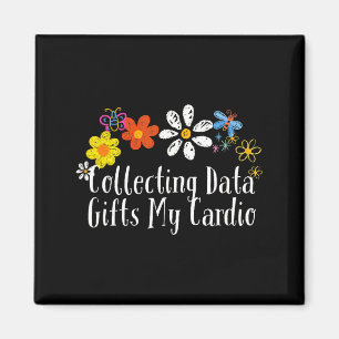 Flowers Drawing Collecting Data My Cardio Funny 20 Magnet