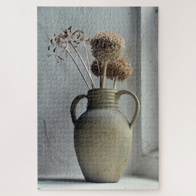 Flowers | Dried Flower Vase Jigsaw Puzzle (Vertical)