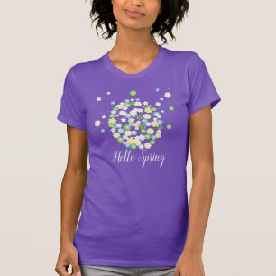 Flowers Easter Eggs Hello Spring T-Shirt