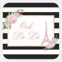 Flowers & Eiffel Tower Birthday Party