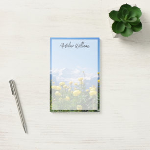 Flowers   Eiger Monch Swiss Alps Post-it Notes