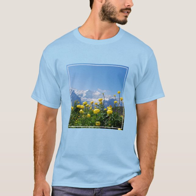 Flowers | Eiger Monch Swiss Alps T-Shirt (Front)