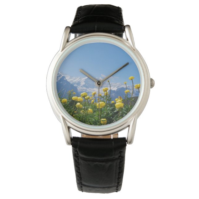 Flowers | Eiger Monch Swiss Alps Watch (Front)