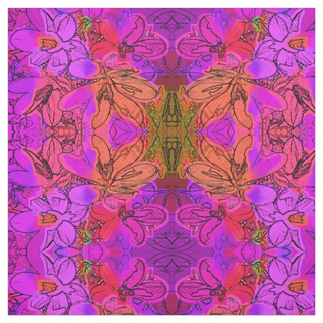 FLOWERS FABRIC (Swatch)