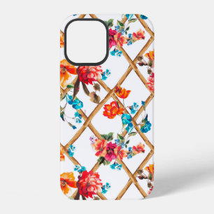 flowers fashion fabric design flower,oil,painting, iPhone 12 case