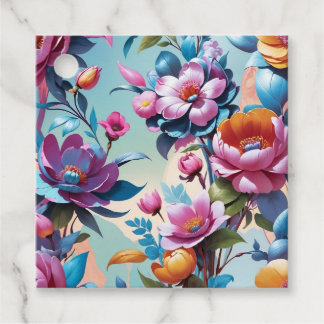 Flowers Favour Tags