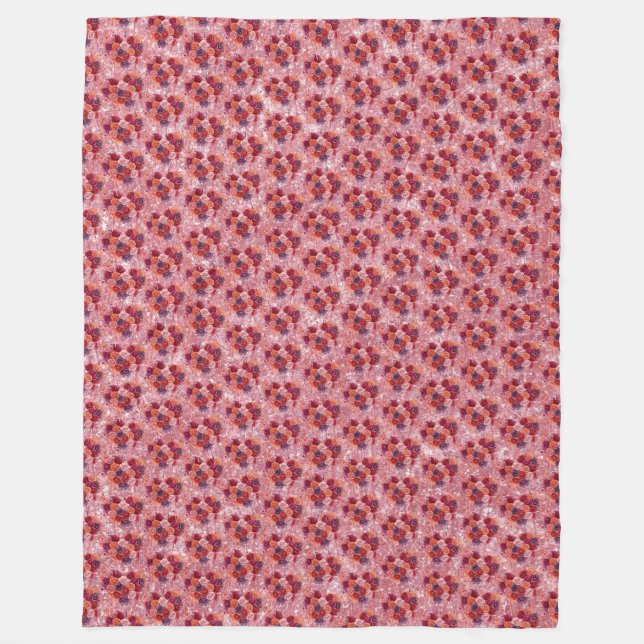 Flowers Fleece Blanket (Front)