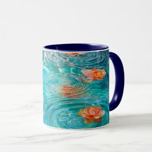 Flowers Floating on Water Mug