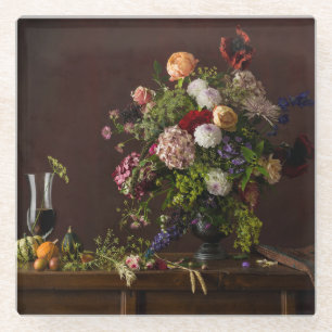 Flowers   Floral Arrangement Glass Coaster