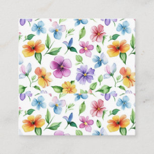 Flowers Floral Pattern Sublimation-95652 Enclosure Card