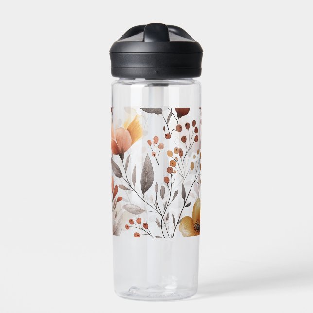 Flowers Floral Pattern Sublimation-95653 Water Bottle (Front)