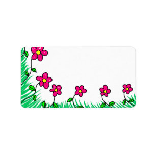Flowers Floral Vines Blooming Colourful Letter Not Label