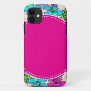 flowers floral vines colourful chic elegant bridal Case-Mate iPhone case
