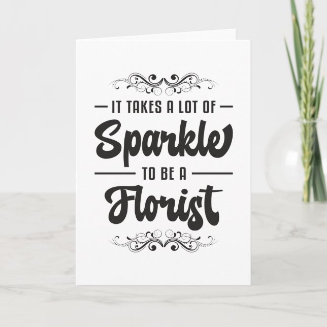 Flowers Flower Florist Plants Gardener Funny Gift Card (Front)