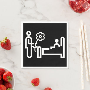 Flowers For A Patient Paper Napkins