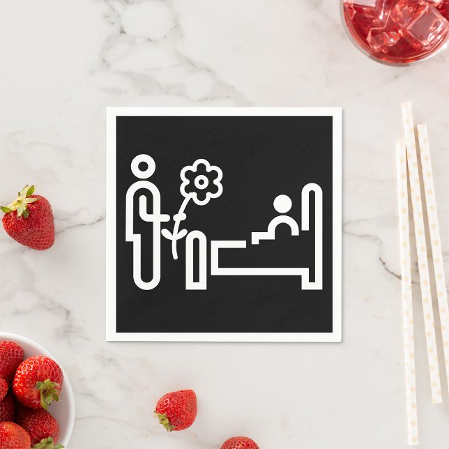 Flowers For A Patient Paper Napkins (Creator Uploaded)