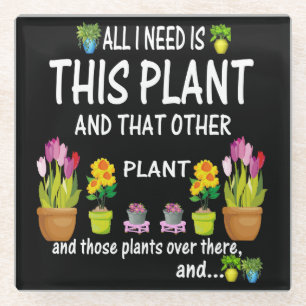 flowers for anyone glass coaster