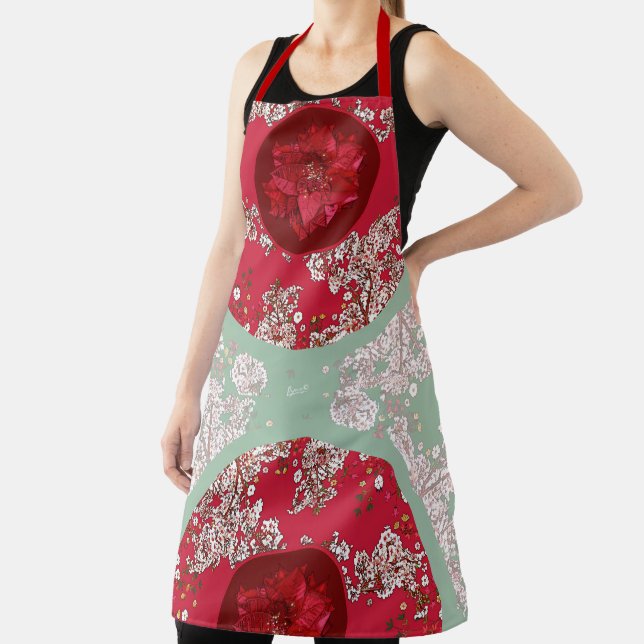 Flowers for Christmas Apron (Insitu)