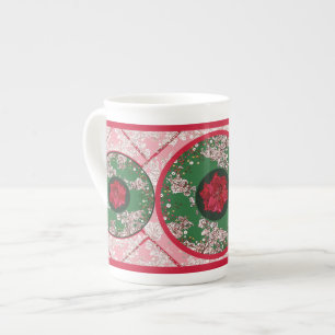 Flowers for Christmas Bone China Mug