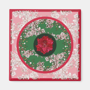 Flowers for Christmas Magnet