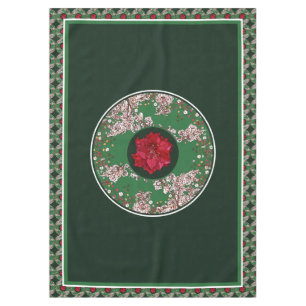 Flowers for Christmas Tablecloth