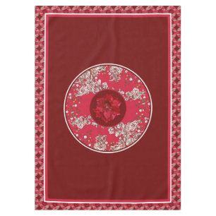 Flowers for Christmas Tablecloth