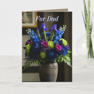 Flowers for Dad (2) Holiday Card