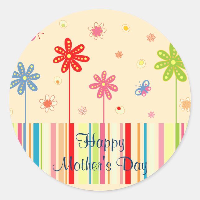 Flowers for Mother's Day Stickers (Front)
