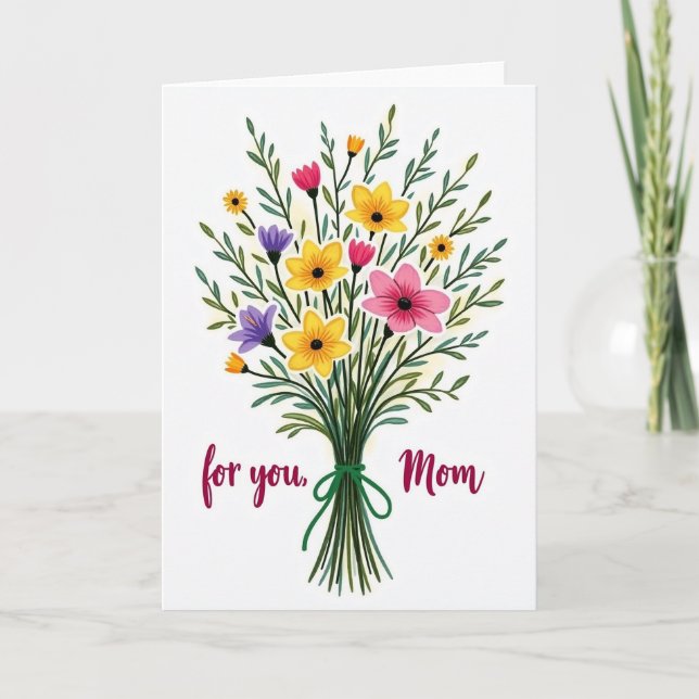 Flowers For Mum Card (Front)