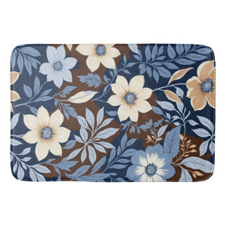 Flowers For Your Blues Bath Mat