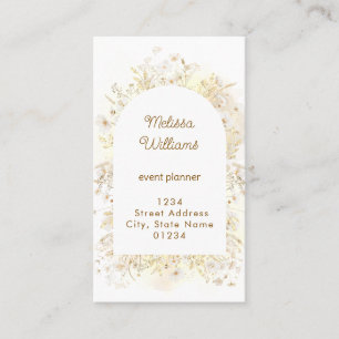 flowers frame business card