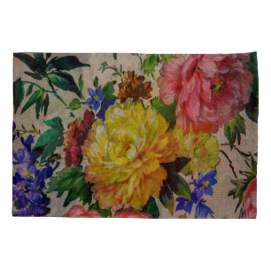 Flowers fulcolor texture pillowcase