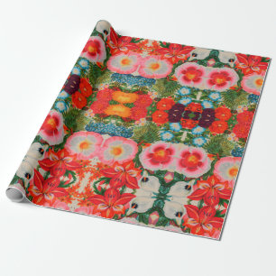 FLOWERS GARDEN WRAPPING PAPER