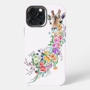 Flowers Giraffe iPhone Case