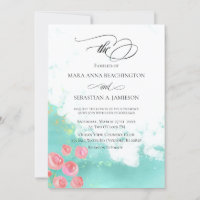 *~* Flowers Glitter Modern Abstract Mint