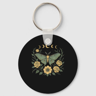 Flowers Goblincore Moth And Butterfly Cottagecore  Key Ring