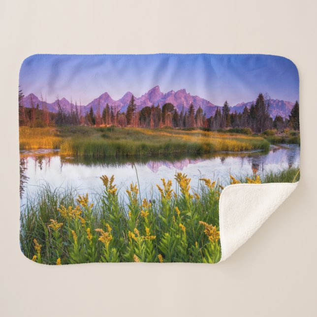 Flowers | Grand Teton National Park, Wyoming Sherpa Blanket (Front (Horizontal))