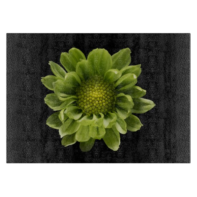 Flowers | Green Chrysanthemum Cutting Board (Front)