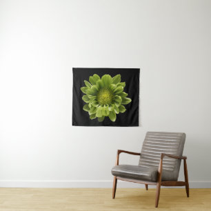 Flowers Green Chrysanthemum Tapestry