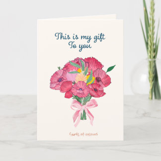 Flowers greeting card