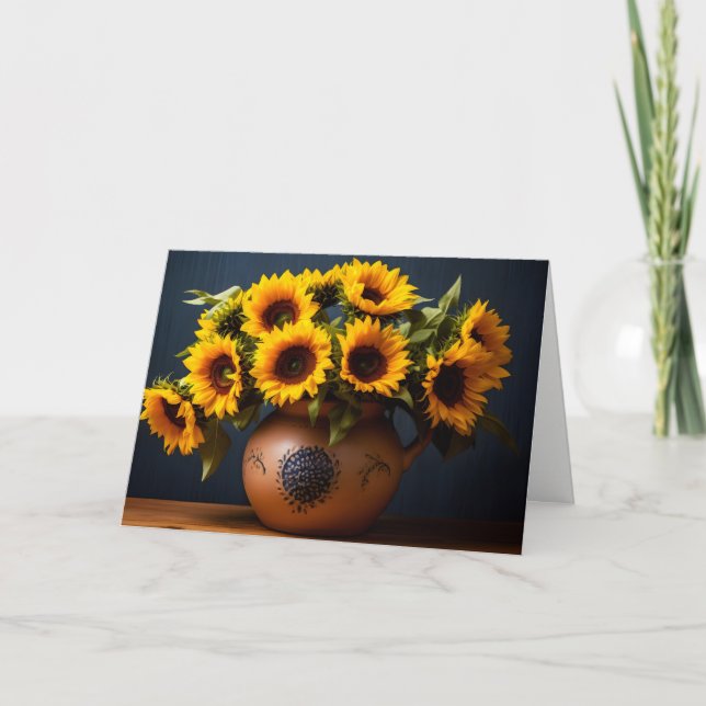 Flowers Greeting Card (Front)