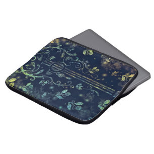 Flowers Guitar Art Laptop Sleeve