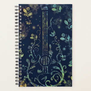 Flowers Guitar Art - Romantic Planner