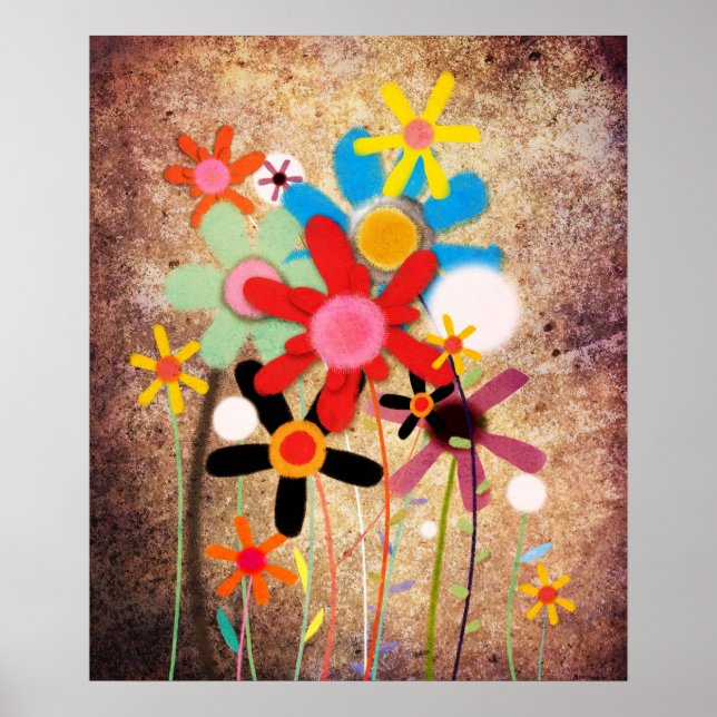 Flowers Handmade Poster (Front)