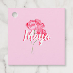 Flowers Hang Tags, Clothing Label, Store Sale Favour Tags