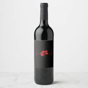 Flowers Hibiscus Blossom Wine Label