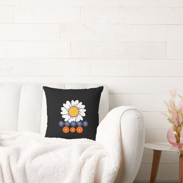 Flowers Illustration Cushion (Couch)