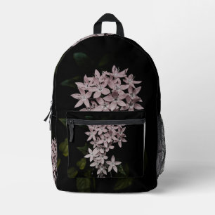 Flowers image on bagpack printed backpack